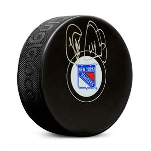 Theo Fleury Autographed New York Rangers Hockey Puck Visit New For Sale