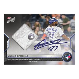 VLADIMIR GUERRERO JR YANKEE STADIUM 3 HR GAME TOPPS NOW USED BASE AUTO CARD #46A Cheapest Pice Online