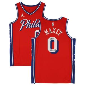 Tyrese Maxey Signed Philadelphia 76ers 2022-23 Jordan Jersey Mad Max Fanatics Cheap Pictures