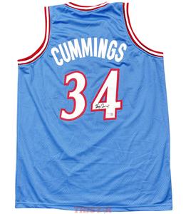 Terry Cummings Signed Autographed San Diego Clippers Blue Custom Jersey TRISTAR Cheap Very Cheap