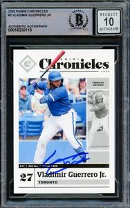 Vladimir Guerrero Jr. 2020 Panini Chronicles Card Gem 10 Auto Beckett 16338115 Cheap Fashion Style