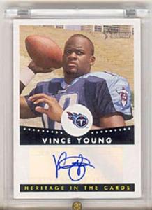 Vince Young 2006 Topps Heritage Football Autographed Card HCA-VY Outlet Marketable