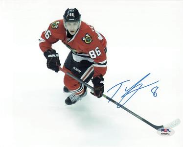 Teuvo Teravainen signed 8x10 photo Chicago Blackhawks PSA/DNA Autographed Official