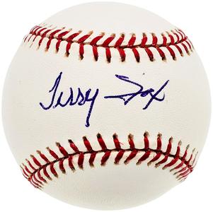 Terry Fox Autographed Signed MLB Baseball Tigers, Braves Tristar #8016194 Free Shipping Genuine