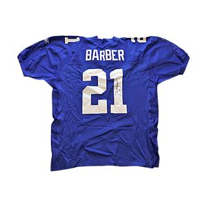 Tiki Barber New York Giants Autographed Signed Blue Authentic Reebok Jersey Size: 54 (Steiner COA) Clearance Online Online