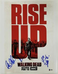THE WALKING DEAD Cast Signed 11x14 Photo REEDUS Ogg Gilliam (B) Beckett BAS COA Stockist Online