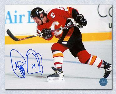 Theo Fleury Calgary Flames Signed Captain 8x10 Photo Discount Store