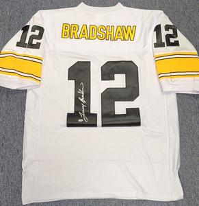 Terry Bradshaw signed Mitchell & Ness Steelers Jersey autograph Mounted Memories Cheap Sale Best Wholesale