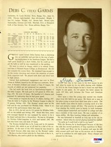 Tex Garms Milt Gaston Psa Dna Autograph 1933 Who`s Who 8x10 Photo Page Signed Latest Collections Cheap Pice