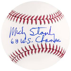 Mickey Stanley Signed Rawlings Official MLB Baseball w/68 WSC - (SCHWARTZ COA) Affordable Cheap Pice