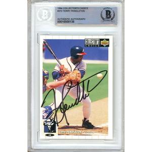 Terry Pendleton Atlanta Braves Signed 1994 Collectors Choice Card Beckett Authentic Auto Outlet Pices