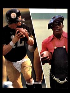Terry Bradshaw Frenchy Fuqua JSA Autograph 8x10 Signed Vintage Photo Steelers Cheap Sale Excellent