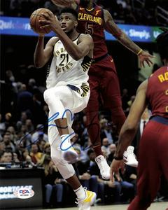 Thaddeus Young signed 8x10 photo PSA/DNA Indiana Pacers Autographed 2025 Unisex