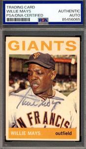 Willie Mays PSA DNA Signed 1964 Topps Autograph Cheap Pice Cost
