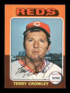 Terry Crowley Autographed Signed Auto 1975 O-Pee-Chee Card #447 Reds 169402 Affordable Sale Online