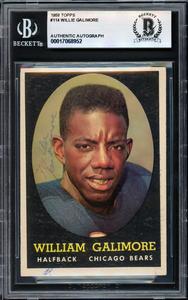 Willie Galimore Autographed 1958 Topps Rookie Card #114 Bears Beckett #17068952 Cheap Sale Release Dates