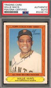 Willie Mays PSA DNA Signed 1985 Topps Collectors Series Autograph Free Shipping Original