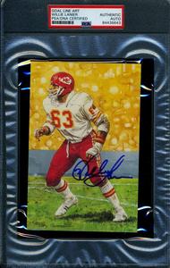 Willie Lanier PSA DNA Slabbed Signed Goal Line Art Card Autograph Cheap Sale