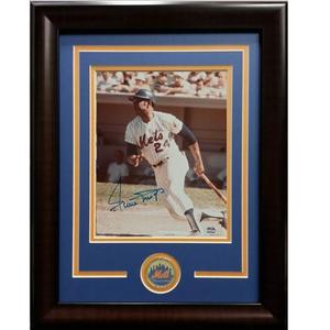 Willie Mays Ny Mets Signed 8x10 Vintage Action Photo Framed Bold Hof Auto PSA Buy Cheap 2025 Newest