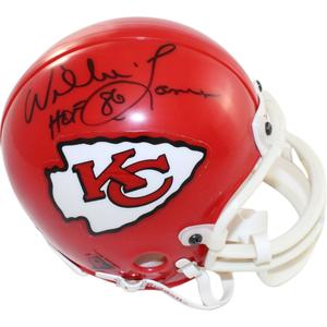 Willie Lanier Signed Kansas City Chiefs VSR4 Replica Mini Helmet HOF BAS 44230 Clearance Eastbay