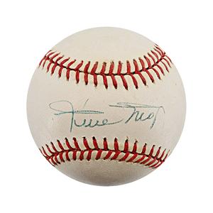 Willie Mays San Francisco Giants Autographed Bill White NL Baseball (JSA LOA) Release Dates Sale Online