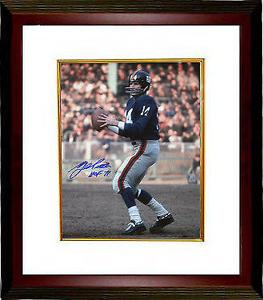 Y.A. Tittle signed New York Giants 16x20 Photo Framed w/ HOF 71 MAB HOLOGRAM Really For Sale