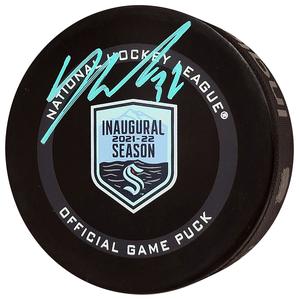 YANNI GOURDE AUTOGRAPHED KRAKEN INAUGURAL SEASON PUCK FANATICS 211605 Cheap Sale Enjoy