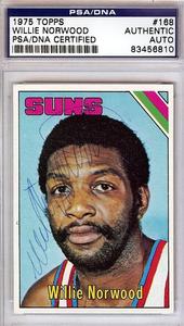 Willie Norwood Autographed 1975 Topps Card #168 Phoenix Suns PSA/DNA #83456810 Discount Pay With Visa