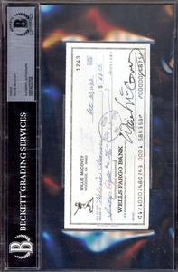 Willie McCovey Beckett BAS Signed 1992 Personal Check Autograph 2025 Unisex Online