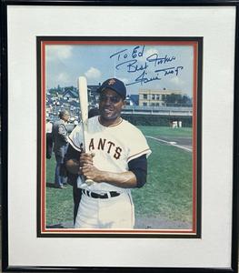 Willie Mays Signed 8x10 Framed Photo Giants To Ed Best Wishes Mint Auto COA HOF Buy Cheap Outlet