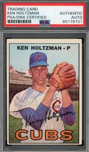 Ken Holtzman PSA DNA Signed 1967 Topps Rookie Autograph 1 Free Shipping Get To Buy