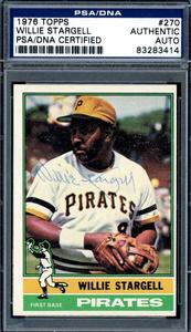 Willie Stargell PSA DNA Signed 1976 Topps Autograph Wiki Cheap Pice