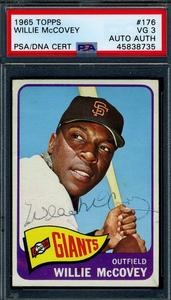 Willie McCovey PSA DNA Vintage Signed 1965 Topps Autograph Popular Cheap Online