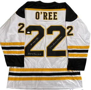 Willie O'Ree "HOF 2018 Barrier Breaker 58" Autographed Boston Bruins Jersey (JSA Free Shipping With Credit Card