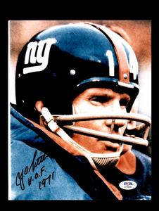 Ya Tittle PSA DNA Signed 8x10 Autograph Photo Giants HOF 1971 Cost Online