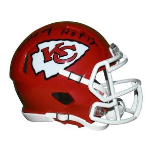 Willie Roaf Signed HOF 12 Inscription Kansas City Chiefs Speed Mini Replica Red Outlet With Paypal Order