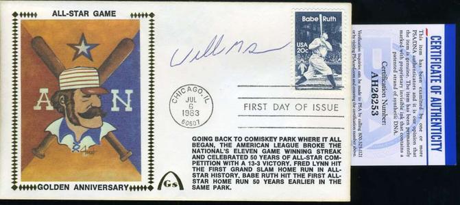 Willie McGee PSA DNA Coa Autograph Hand Signed 1983 All Star Game FDC Cache Cheap Sale Outlet Store