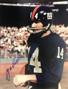 Y.A. Tittle Autographed 8x10 Football Photo Buy Cheap Wholesale Pice