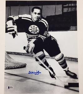 WILLIE O'REE Autograph BOSTON BRUINS Signed 11x14 Photo #1 w/ Beckett BAS COA Outlet Wiki
