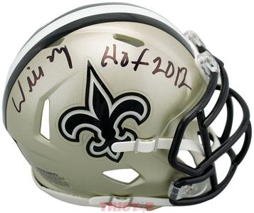 Willie Roaf Signed Autographed New Orleans Saints Mini Helmet HOF 2012 TRISTAR Online Online Free Shipping