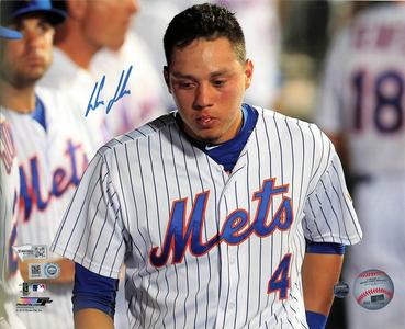 Wilmer Flores signed 8x10 photo Fanatics New York Mets Autographed Supply