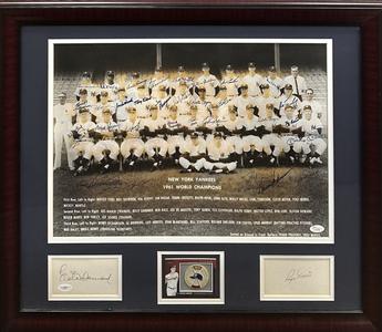 Yankees 1961 WS Team Signed 16x20 Framed Photo 34 Auto Maris Mantle JSA LOA HOF Discount 2025 Unisex