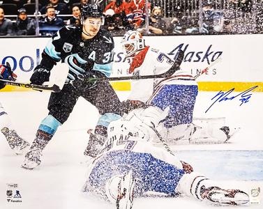 YANNI GOURDE AUTOGRAPHED 16X20 PHOTO SEATTLE KRAKEN FANATICS HOLO STOCK #211611 Cheap Sale Excellent