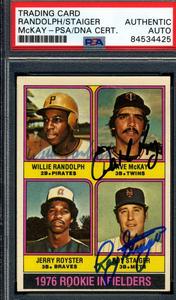 Willie Randolph McKay Staiger PSA DNA Coa Signed 1976 Topps Autograph Buy Cheap For Nice