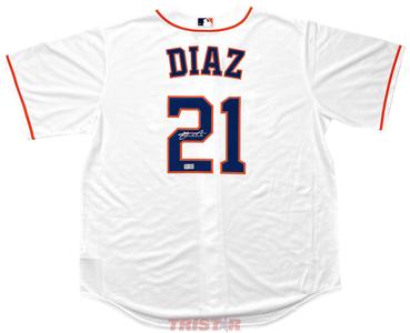 Yainer Diaz Signed Autographed Houston Astros Nike Replica Jersey TRISTAR Buy Cheap Countdown Package