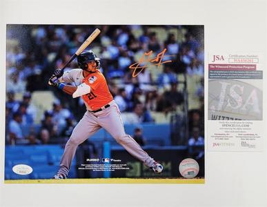 Yainer Diaz signed Houston Astros 8x10 Photo autograph  JSA Witness COA Pre Order