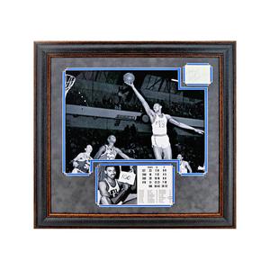 Wilt Chamberlain Warriors 76ers Lakers Autographed Signed Framed Chit Collage (JSA LOA) Low Pice Fee Shipping For Sale