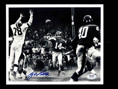 YA Tittle PSA DNA Signed Coa 8x10 Autograph Photo Giants Cheap Get Authentic