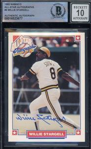 Willie Stargell Gem Mint 10 Beckett BAS Signed 1993 Nabisco All Star Autographed Buy Cheap Official Site
