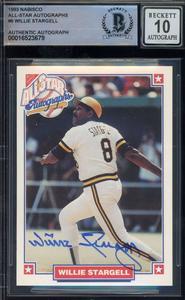Willie Stargell Gem Mint 10 Beckett BAS Signed 1993 Nabisco All Star Autograph Cheap Perfect